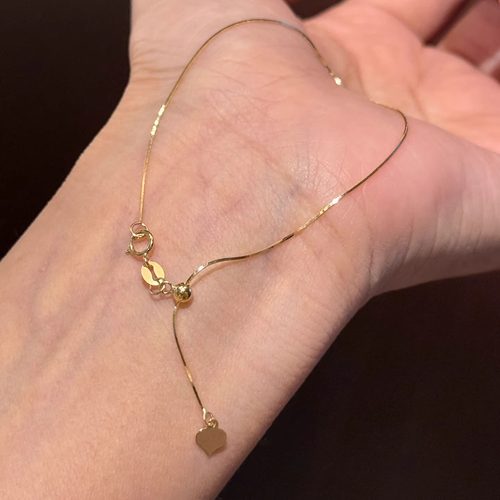 金色极细蛇骨手链女生款2026新款