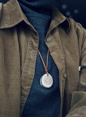 田园桂花木吊坠可扩香项链配饰