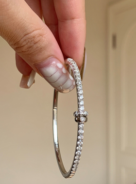 极简仿钻扭结满天星手镯