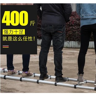 便利家用伸缩梯楼梯加粗加厚铝钢合金单H边梯户外工程爬梯阁楼梯