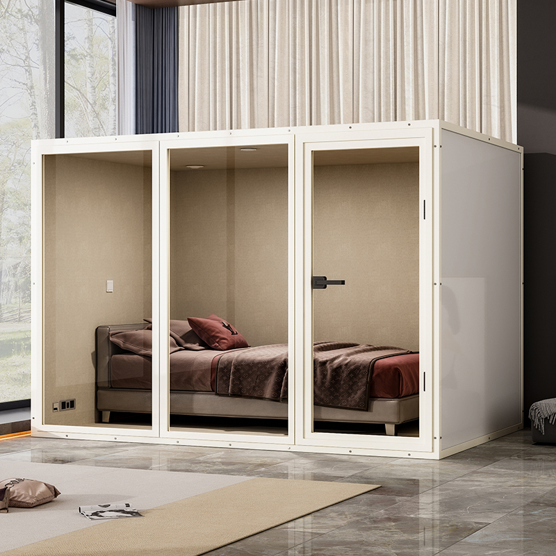 隔音房睡眠仓家用移动p睡眠舱室内睡觉静音仓直播练歌架子鼓钢琴