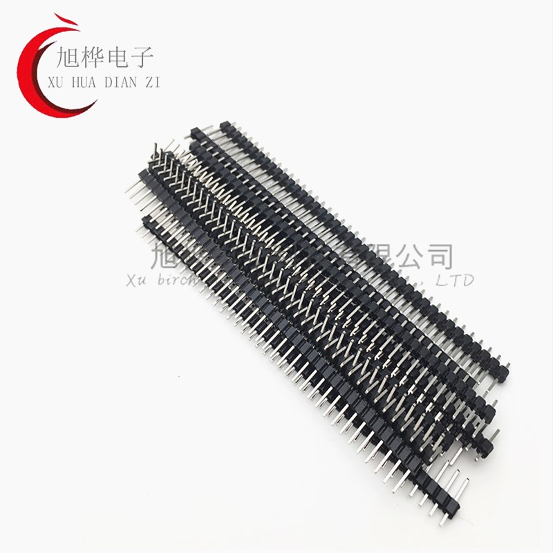 2.54MM 单排针1*2P3P4P5P6P7P8P9P10P12P20P~4T0P 单排直针 铜针