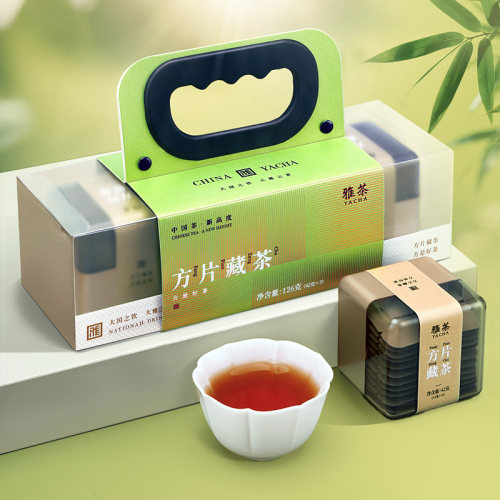 雅茶小北影浓香紧压方片藏茶礼盒