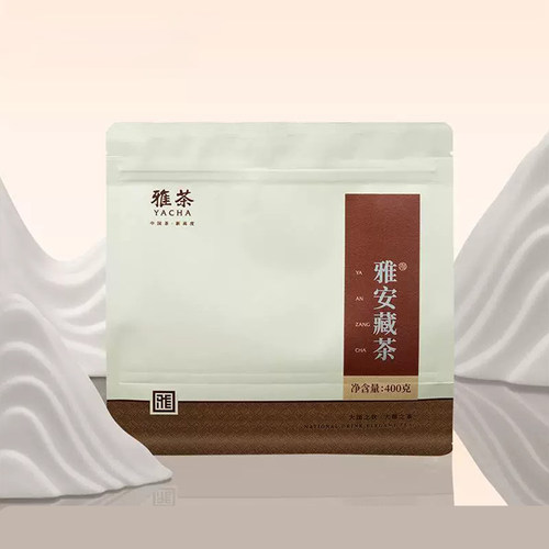 【雅安藏茶口粮茶】办公室自立袋雅茶藏茶茶叶400克茶叶黑茶