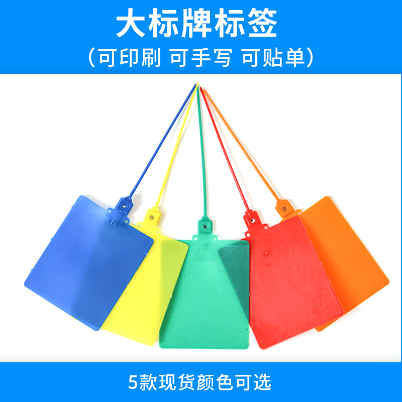 物流吊牌中c通安能壹米滴答韵达标识挂签牌一体式塑料扎带快递标
