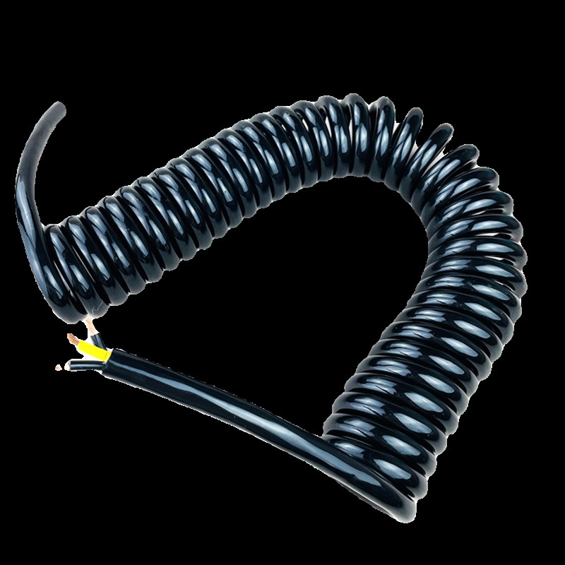 弹簧线2芯3芯12芯纯铜4平方大y功率螺旋电缆伸缩电源线2.5/10平方