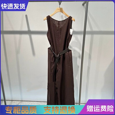艾诺丝正品国内代购2026夏新款显瘦无袖V领连体衣女912110-1380
