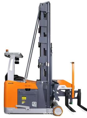 1.6吨VDSE系列座驾人下行三向堆垛车窄巷道叉车12.5m升降堆高车