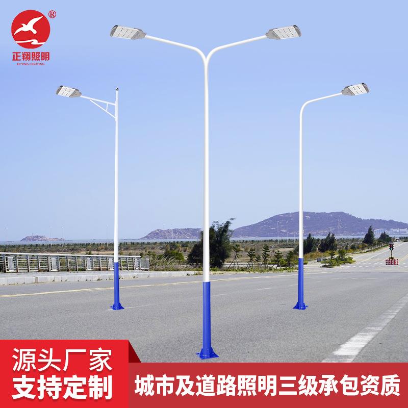 LED市电路灯单双臂市政工程路灯4米6米7米9米高速公路马路路灯杆