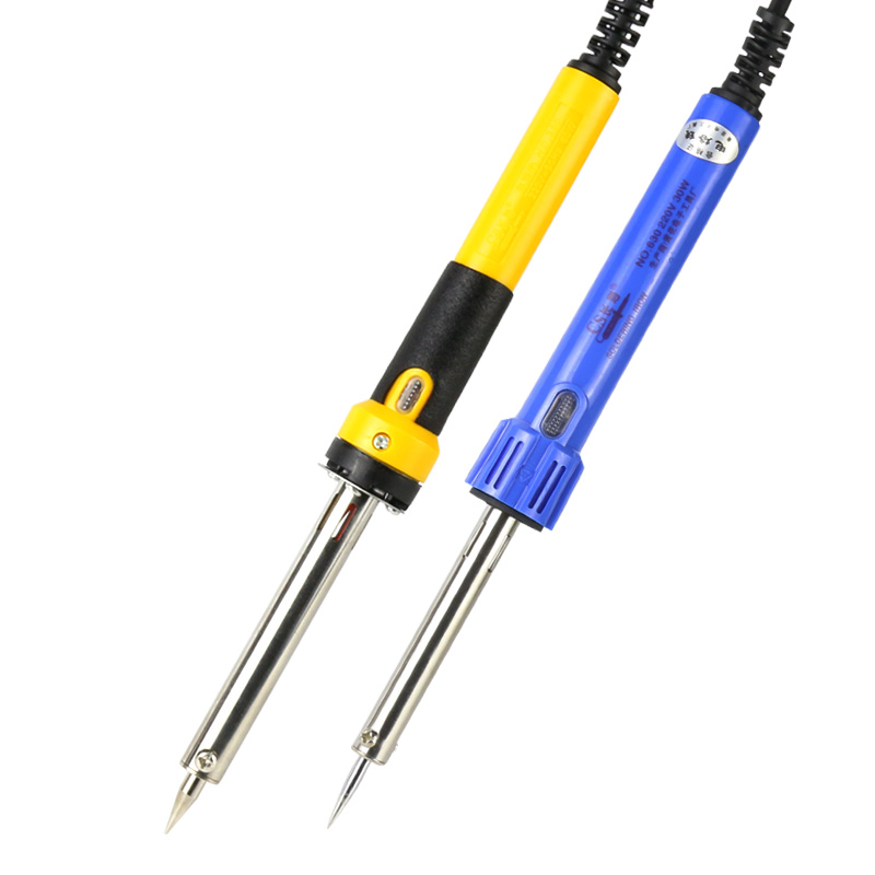 电烙铁30W发热芯尖头6r0W洛铁外热家用焊接黄花长寿焊锡丝工具焊