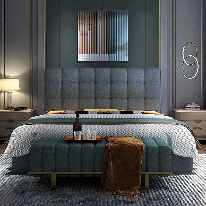 科技布免洗床头靠垫软包海绵榻榻米无床头M靠背自粘贴新款简约罩