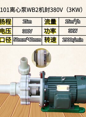 FS103工程塑料耐酸碱泵32u-11耐腐蚀化工离心水泵102防腐自吸泵10