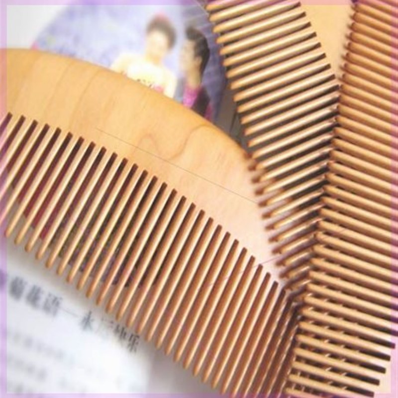 【买一送一】天然桃木梳子家用木头防静电脱发檀香木梳Y女直发梳