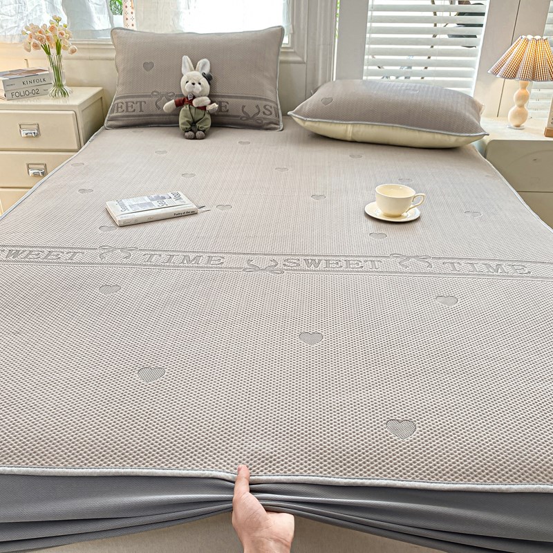 A类冰丝豆豆凉席床笠13q5x190儿童卡通单件90cm学生宿舍上下铺夏