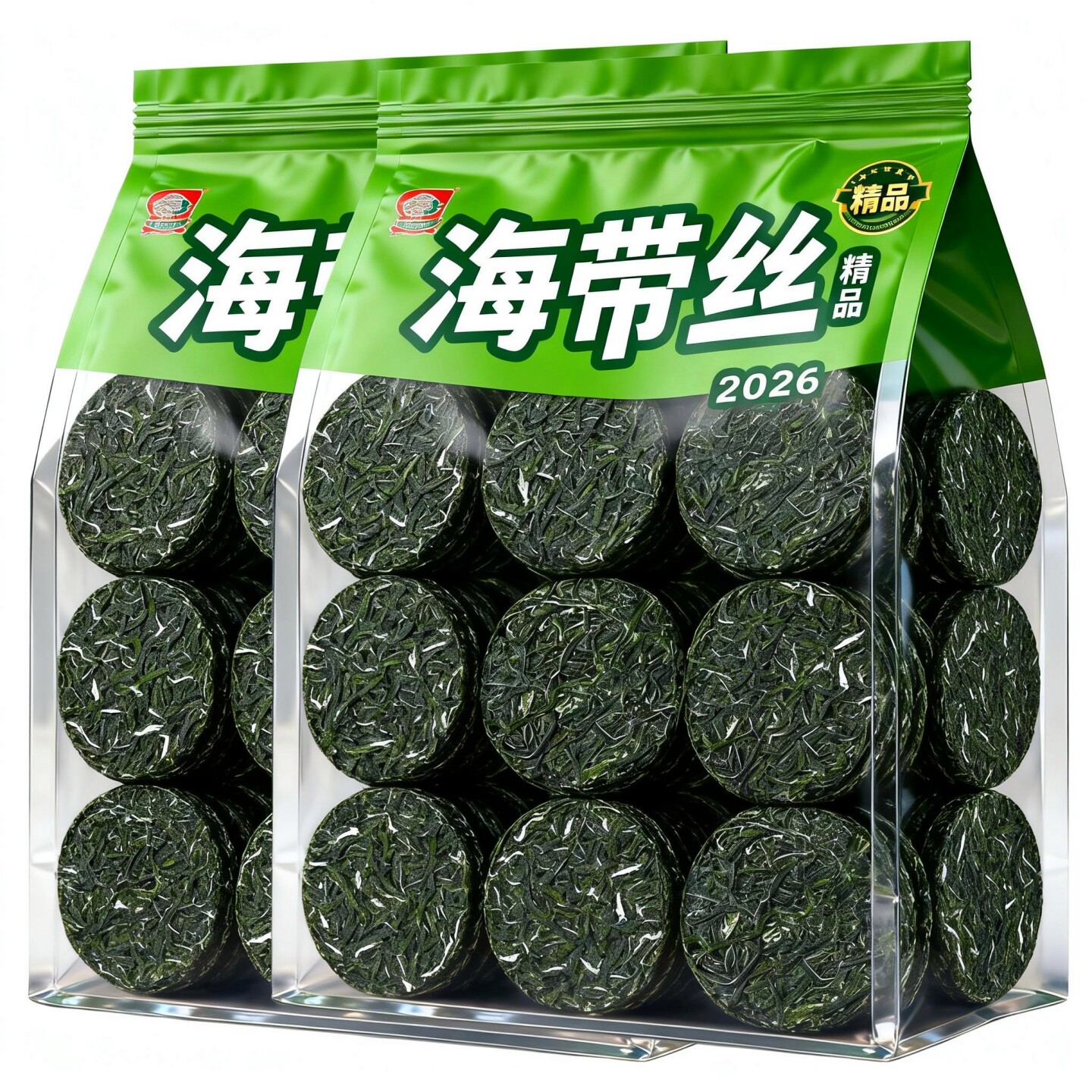 【农科院】福建霞浦压缩海带丝旗舰正品凉拌独立包装烘乾免洗圆饼