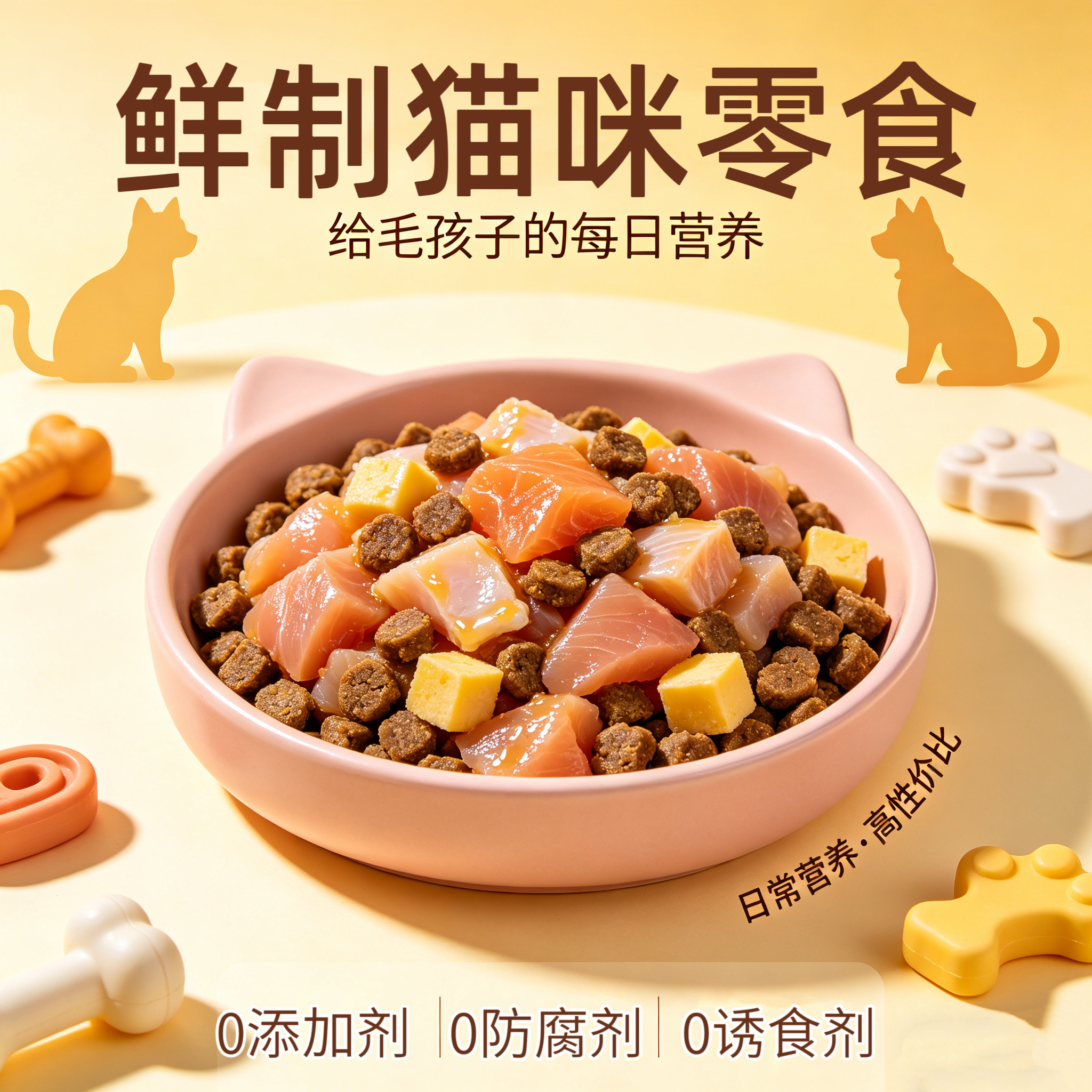 【不满意退款】宠物新鲜餐包猫狗适用猫咪猫饭纯肉鲜肉湿粮零食包