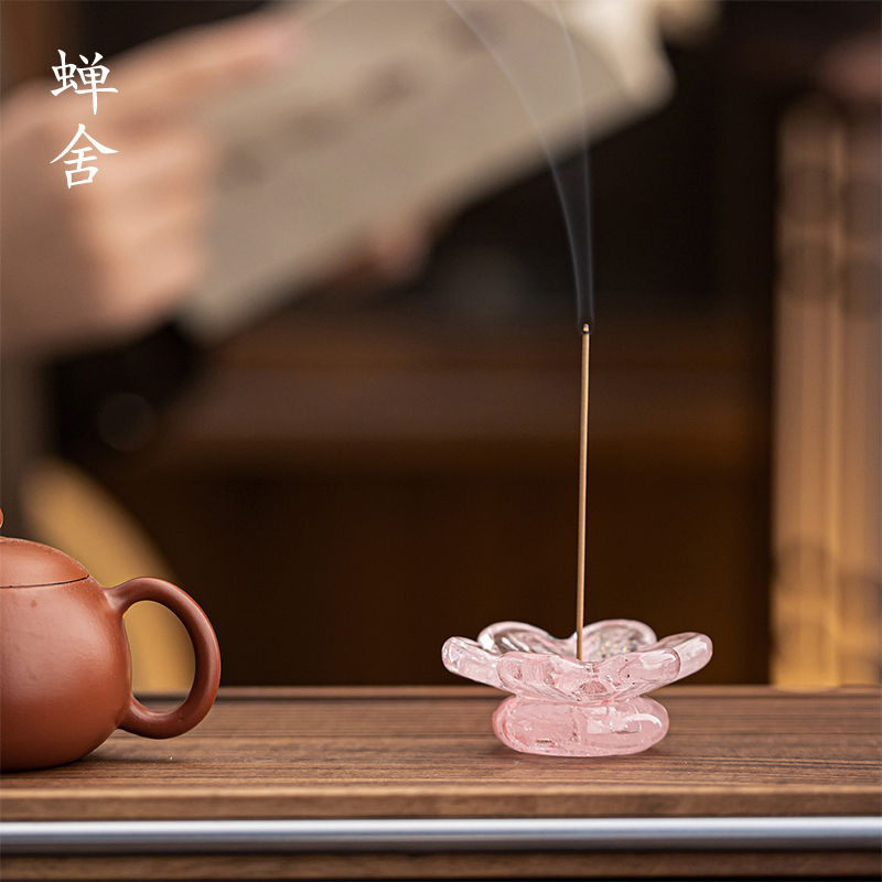 蝉舍琉璃线香香插创意茶桌摆件
