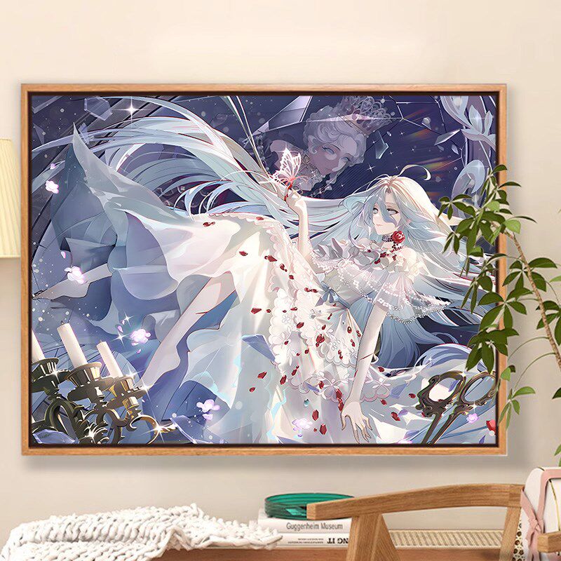 第五人格红夫人数字油画红蝶diy玛丽美智子游戏手工填充色油彩画