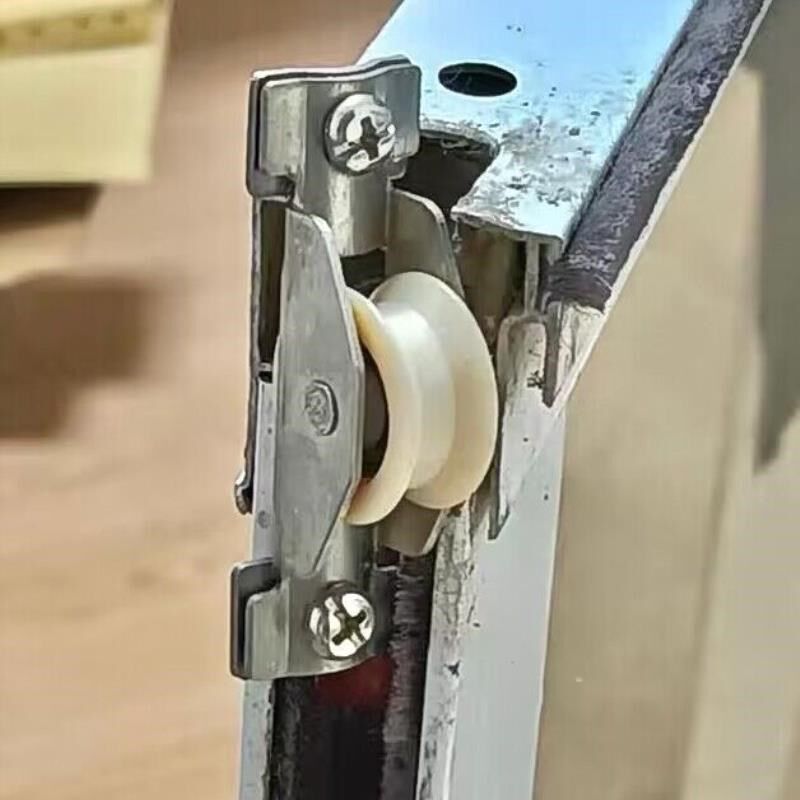 老式铝合金尼龙轮铜轮轨道滑轮65门窗4个滚轮推拉窗户移门不锈.