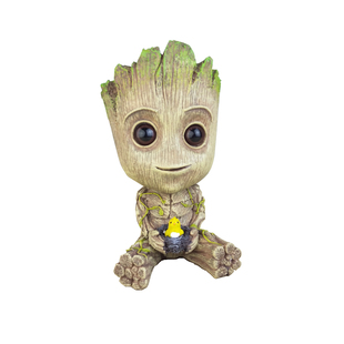 树人格鲁特多功能摆件个性创意茶几桌面柜台装饰品笔筒花盆烟灰缸