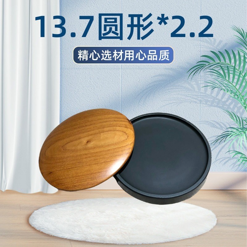 歙砚老坑精品龙尾砚婺源砚台文房四宝书法用品天然石材罗纹圆墨海