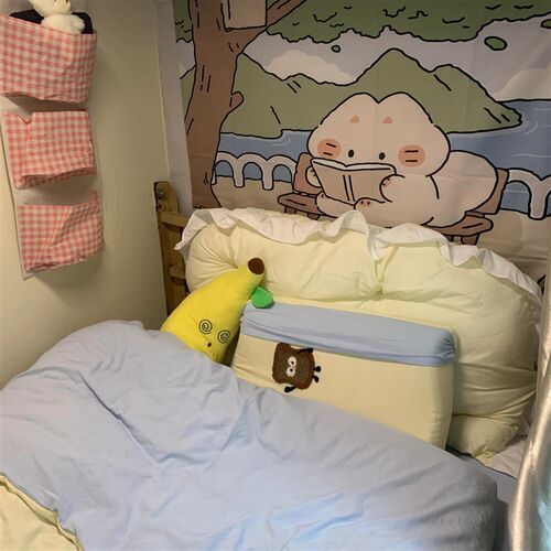 大学生宿舍床头靠垫上铺改造好物靠枕软包护腰大靠背垫可拆洗靠垫