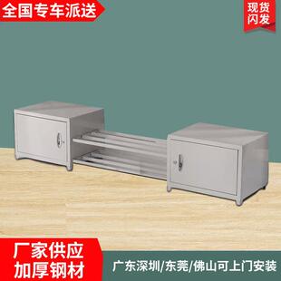 上下铺铁架床储物柜鞋架底柜工人鞋柜厂家宿舍上下床双层鞋柜