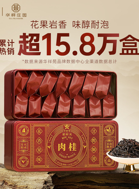 华祥苑茶叶肉桂岩茶正宗武夷山特级岩茶乌龙口粮茶自己喝116g盒装