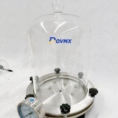 抽真空压力玻璃钟罩315*450mm密封法兰玻璃罩整套