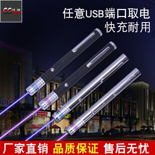 蓝紫光模组405nm蓝紫光激光笔450nm蓝光激光器usb充电定制商品