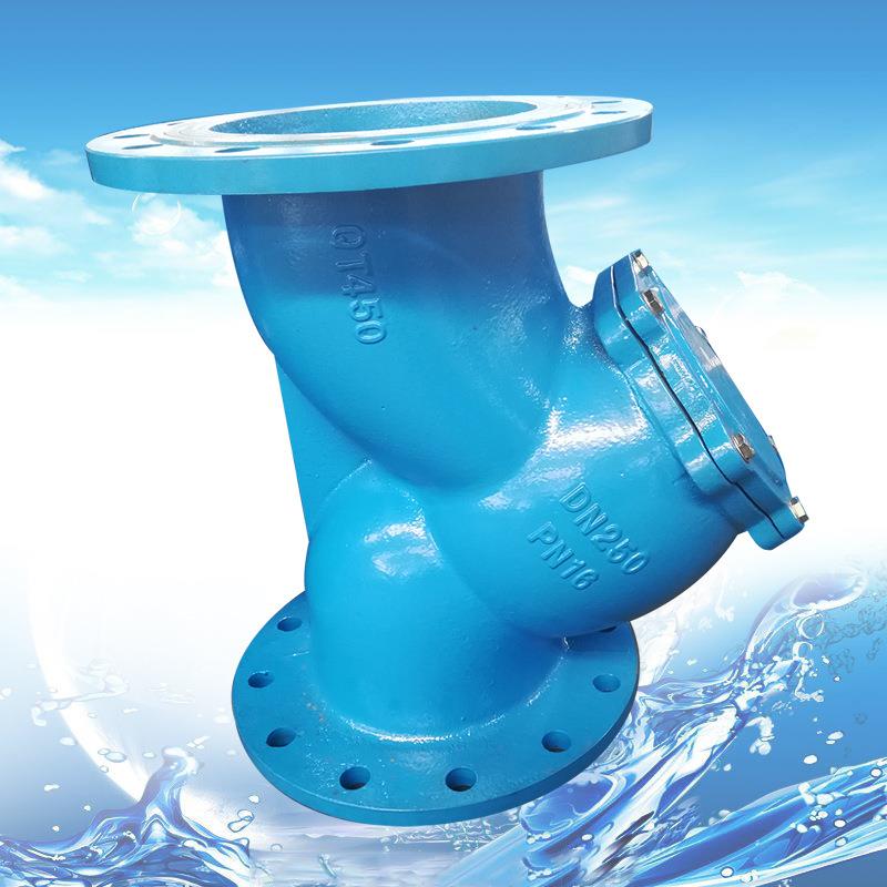 法兰式滤网水表表前过滤器铸铁高效水表前置固液分离器过滤器销售