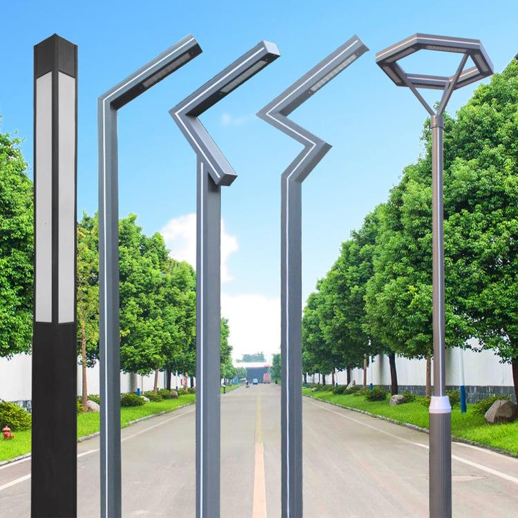 铝型材复古庭院灯户外花园小区学校道路现代双臂灯