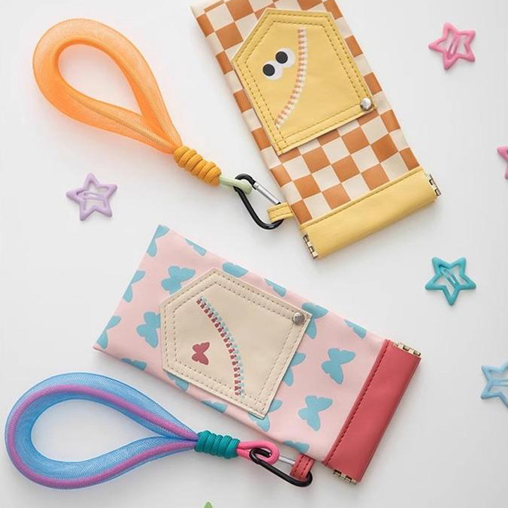 可爱多巴胺眼镜袋女太阳镜墨镜便携收纳包带挂绳可挂便携式眼镜盒