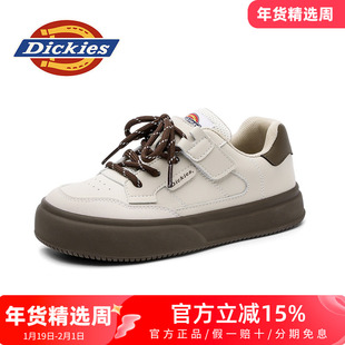 dickies女鞋秋冬季运动休闲鞋加绒板鞋女款鞋子百搭小白鞋德训鞋