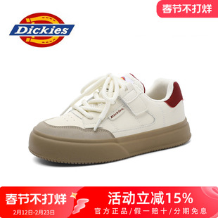 dickies女鞋秋冬季运动休闲鞋加绒板鞋女款鞋子百搭小白鞋德训鞋