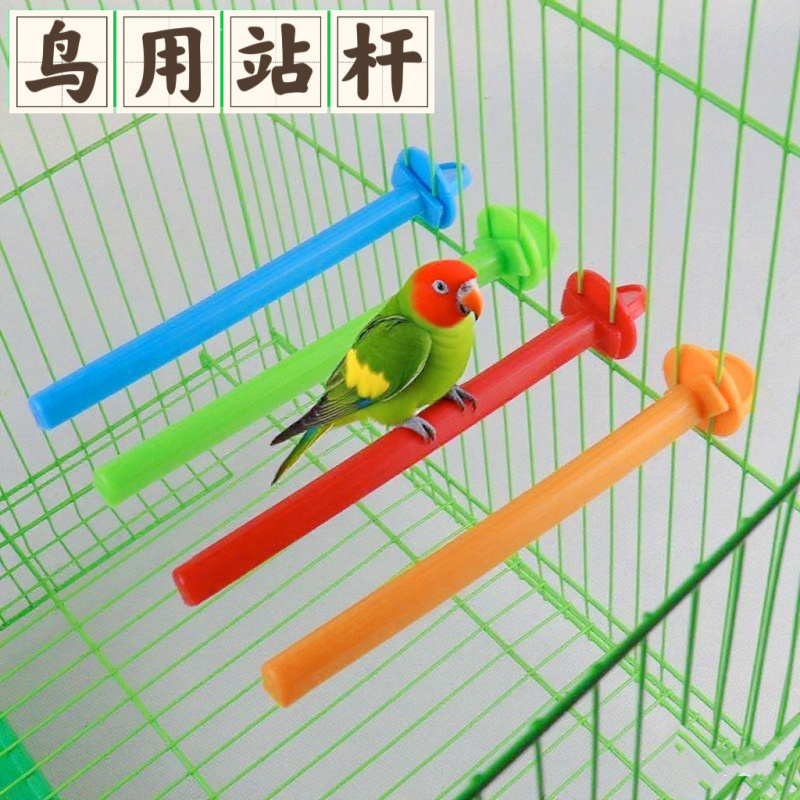 鸟用笼中站杆磨牙防滑鹦鹉虎皮站