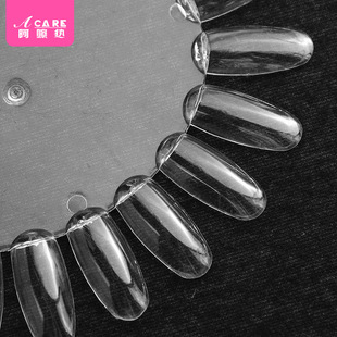 美甲色卡AC1s701-指甲油色板打版样品板试色指甲片展示板椭