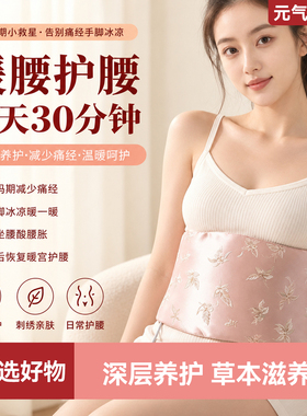 电加热艾绒艾灸暖腹护腰带防痛经