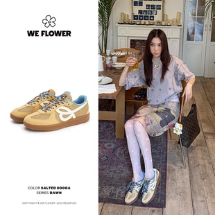 WeFlower&HBD聯(lián)名2025年新品 舒適 經(jīng)典 年復(fù)古德訓鞋