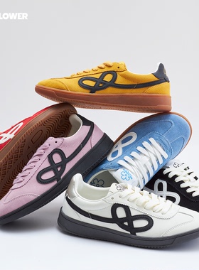 We Flower新款小花复古德训鞋潮流百搭舒适男女鞋