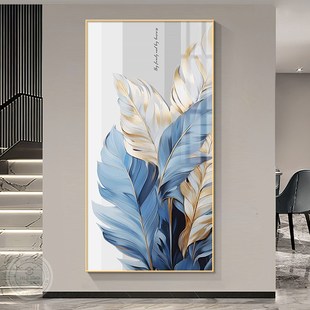 饰画美式 家大业大入户玄关装 走廊艺术壁画轻奢高级感过道尽头挂画
