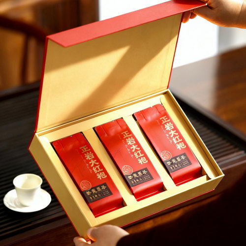 武夷岩茶特级大红袍茶叶礼盒装乌龙茶中秋过年送礼随手礼品