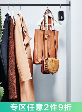 画宇衣柜挂衣杆衣柜衣架杆衣橱挂衣杆固定配件法兰座五金配件衣通