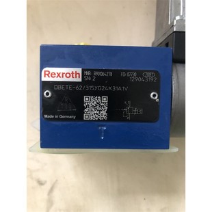 力士乐比例溢流阀DBETE 315YG24K31A1V订货号R901064278原装
