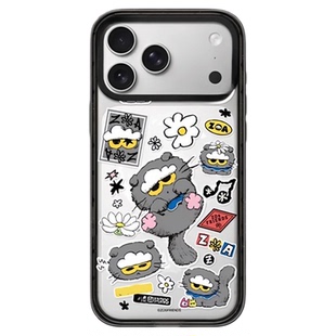 GD同款 plus防摔13 雏菊灰猫手机壳适用苹果17 14pro 12磁吸Magsafe华强北定制 16promax保护套iphone15 新款