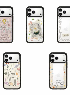 【PX＆FC】欧阳娜娜同款森林秘境小鹿透明黑框17Pro适用iPhone16ProMax苹果14PLUS手机壳13PRO防摔15网红潮牌