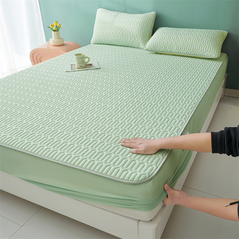 博意轩2025新款乳胶凉席夏季冰丝三件套夏凉床垫床笠床单空调宿舍