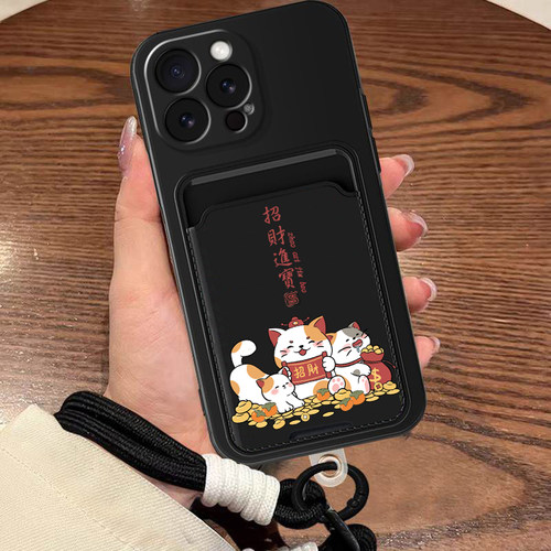 坎宁安适用荣耀Power手机壳X70i招财X60pro插卡套X50i+进宝X8A喜庆X7A手绳V30新年X30ie全包V40公交卡v20精孔