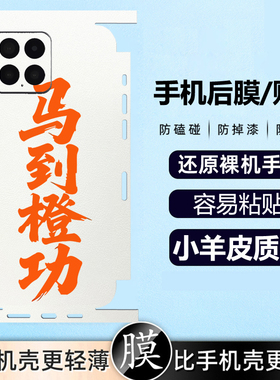 坎宁安适用荣耀畅玩70plus手机贴膜畅玩60马年50m后贴40C背膜30Pro马到成功20proo镜头膜60m喜庆50m新年70潮