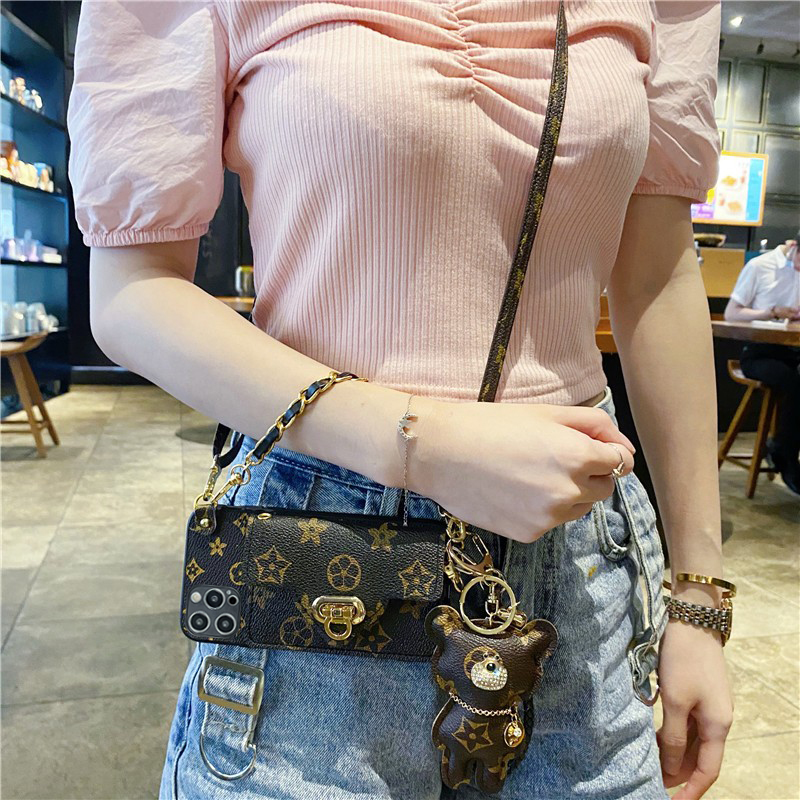 坎宁安适用于小米POCOX7Pro手机壳X7斜跨绳X6pro手提X5插卡套v40e小熊X4复古X3GT零钱包X3NFC时尚X2保护套